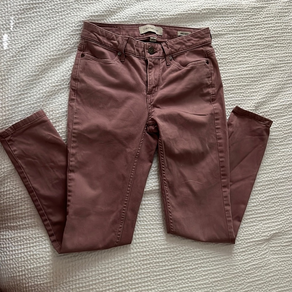 Calvin Klein mid rise skinny jeans